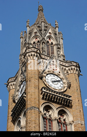 Rajabhai Uhrturm, Universität von Mumbai, Bundesstaat Maharashtra Indien Stockfoto