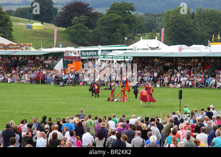 Besucher auf das Chatsworth zeigen, Chatsworth, Derbyshire, Engalnd, Großbritannien Stockfoto