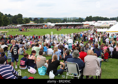 Besucher auf das Chatsworth zeigen, Chatsworth, Derbyshire, Engalnd, Großbritannien Stockfoto