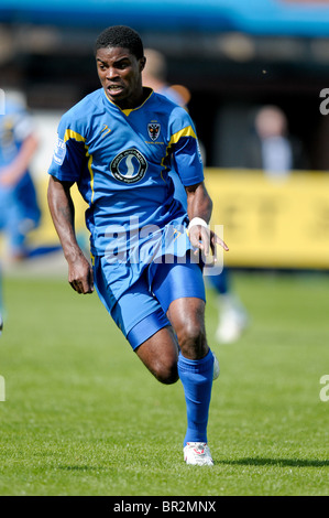 2010 blue Square Premier League Southport V AFC Wimbledon 14. Aug. Blackman von Wimbledon. Stockfoto