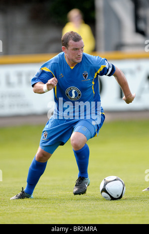 2010 blue Square Premier League Southport V AFC Wimbledon 14. Aug. Kedwell von Wimbledon. Stockfoto