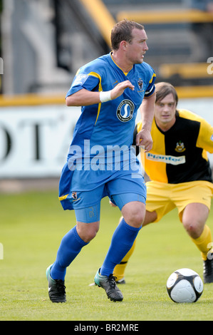 2010 blue Square Premier League Southport V AFC Wimbledon 14. Aug. Kedwell von Wigan. Stockfoto