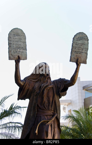 Bronze Skulptur Moses mit 10 Gebote, Crystal Cathedral, Kalifornien, USA Stockfoto