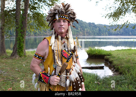 Dayton, Tennessee - Darsteller, die Teilnahme an einem Powwow in Dayton, Tennessee. Stockfoto