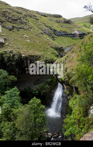 Wasserfall, Hochmoor Naturschutzgebiet, uKhahlamba Drakensberg Park, Südafrika Stockfoto