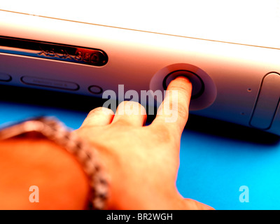 Spiele-Konsole. Model Released Stockfoto