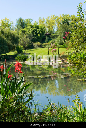 Monets Garten und Seerosenteich Giverny Frankreich Stockfoto