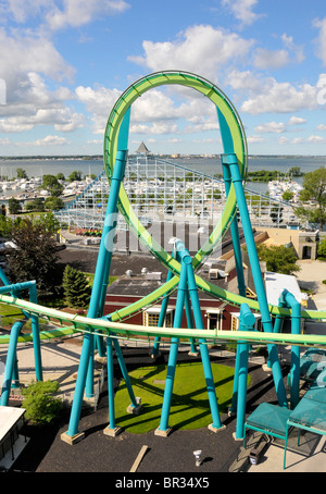 Raptor Fahrt Cedar Point Vergnügungspark Sandusky Ohio Stockfoto