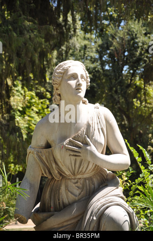 Statue in einem Park in der Nähe von Piazza Del Popolo Rom Stockfoto