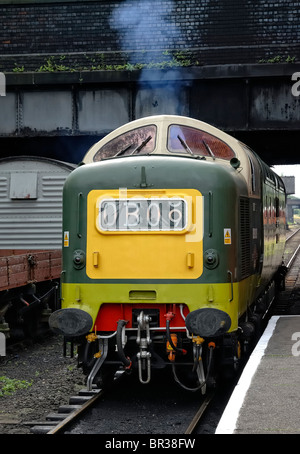 Alycidon deltic Diesellok am großen Hauptbahnhof Loughborough England uk Stockfoto