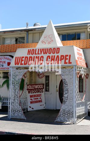 Hollywood-Hochzeit Kapelle Las Vegas Nevada Stockfoto