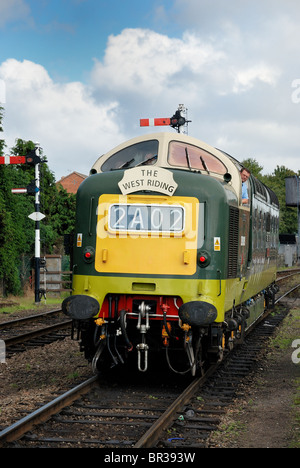 Alycidon deltic Diesellok am großen Hauptbahnhof Loughborough England uk Stockfoto