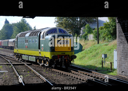 Alycidon deltic Diesellok am großen Hauptbahnhof Loughborough England uk Stockfoto