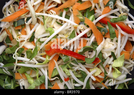 Rühren Sie anbraten Gemüse. Stockfoto