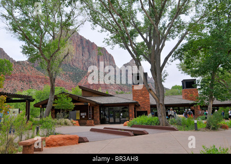 Visitor Center Mount Zion Nationalpark, Utah Stockfoto