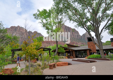 Visitor Center Mount Zion Nationalpark, Utah Stockfoto