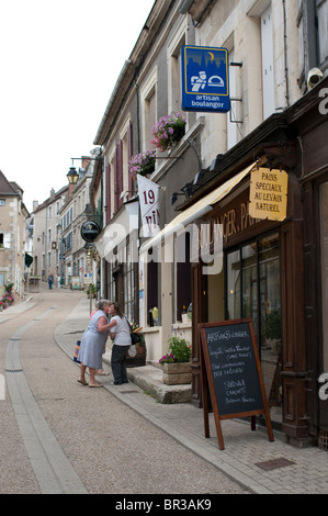 eine Bäckerei in Sancerre, Frankreich Stockfoto