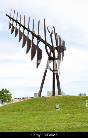 große Skulptur im freien Geist Catcher Barrie Stockfoto