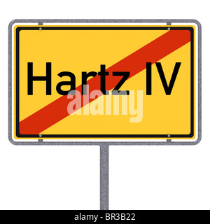 Das Ende von Hartz IV Stockfoto