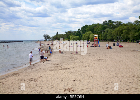 Schwimmen und Baden Strand auf Toronto Centre und Ward Island, Teil von Toronto Parks Department, Toronto, Ontario; Kanada Stockfoto