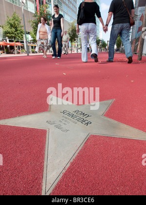 Neuen Boulevard der Stars eröffnet eine spezielle Boulevard-Hommage an Filmstars am Potsdamer Platz in Berlin 10. September 2010 Stockfoto