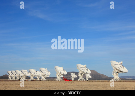 Radioteleskop Gerichte in das Very Large Array, New-Mexico, in angeordnet sind die hatte "Konfiguration. Stockfoto