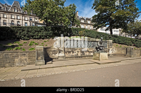 Schottische amerikanischen Kriegerdenkmal im schottischen Edinburgh West Princes Street Gardens Stockfoto