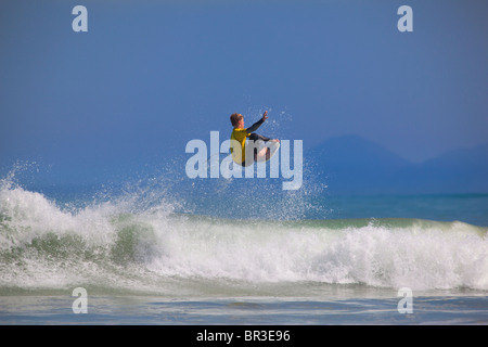 Wolfalley Luft aus Surf Contest in Strand, Kapstadt, Südafrika Stockfoto