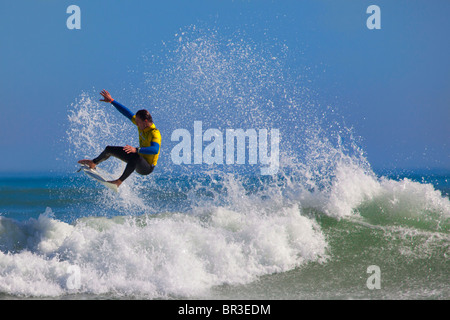 Wolfalley Luft aus Surf Contest in Strand, Kapstadt, Südafrika Stockfoto