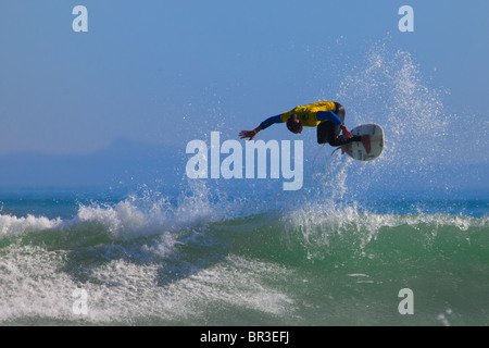 Wolfalley Luft aus Surf Contest in Strand, Kapstadt, Südafrika Stockfoto