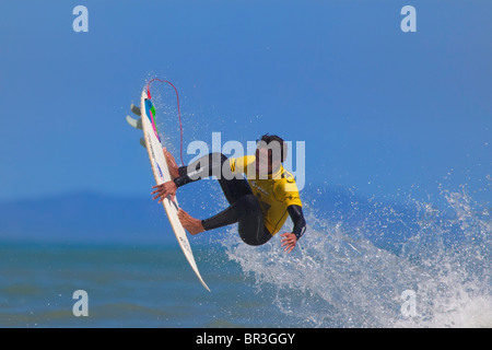 Wolfalley Luft aus Surf Contest in Strand, Kapstadt, Südafrika Stockfoto