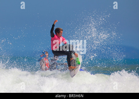 Wolfalley Luft aus Surf Contest in Strand, Kapstadt, Südafrika Stockfoto