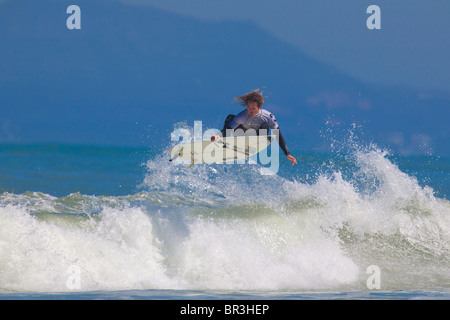 Wolfalley Luft aus Surf Contest in Strand, Kapstadt, Südafrika Stockfoto