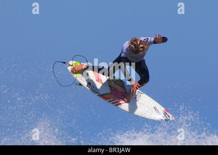 Wolfalley Luft aus Surf Contest in Strand, Kapstadt, Südafrika Stockfoto