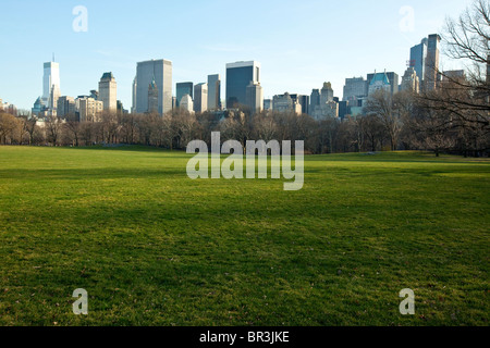 Sheep Meadow im Central Park in New York City Stockfoto