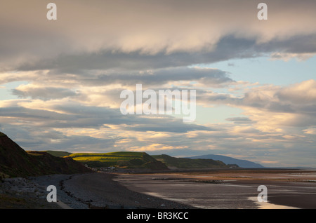 Ansicht Süd von St Bees Bay, Cumbria. Stockfoto