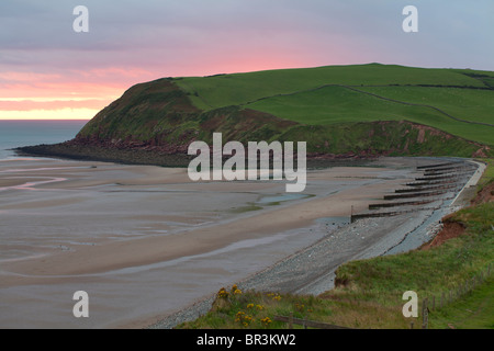 Ansicht Süd von St Bees Bay, Cumbria. Stockfoto