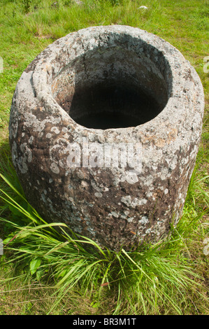 geheimnisvolle Gläser aus Plain of Jars in Laos Stockfoto