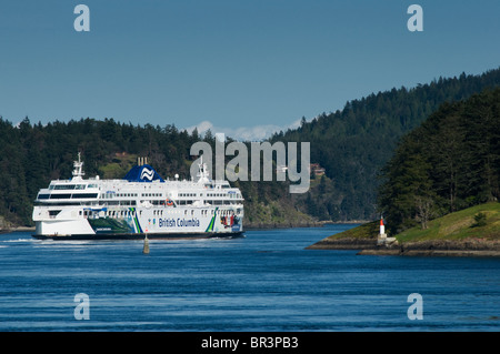 BC Fähren in Active Pass British Columbia Kanada Stockfoto