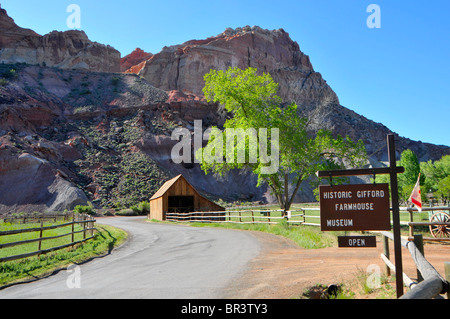 Historische Gifford Bauernhof Museum Capitol Reef Nationalpark-Utah Stockfoto