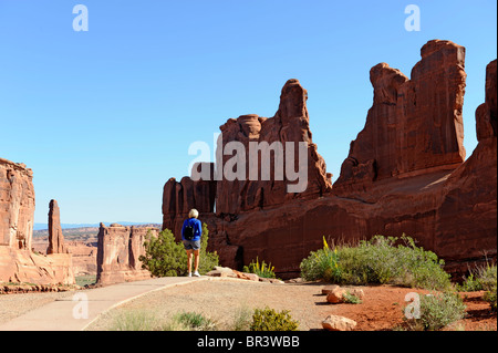 Park Avenue Arches Nationalpark Moab Utah Stockfoto