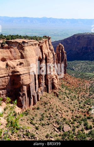 Ansicht von Unabhängigkeit Denkmal Punkt Colorado National Monument Grand Junction Stockfoto