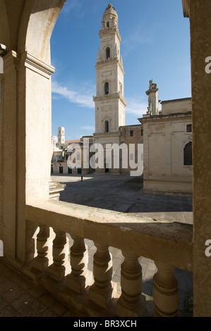 Lecce, Domplatz: Glockenturm Stockfoto