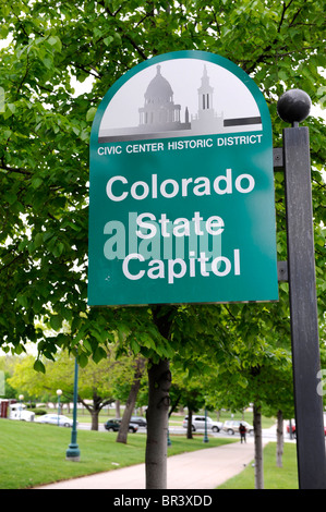 Civic Center Historic District Denver Colorado Stockfoto