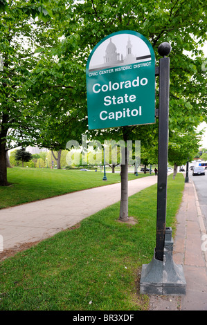 Civic Center Historic District Denver Colorado Stockfoto