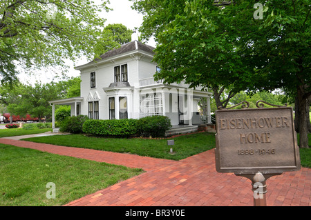 Dwight D Eisenhower Boyhood Home Abilene Kansas Stockfoto