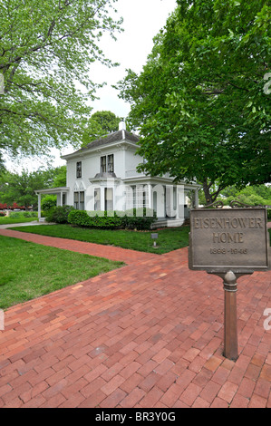 Dwight D Eisenhower Boyhood Home Abilene Kansas Stockfoto