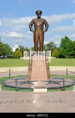 Dwight D Eisenhower Champion des Friedens Statue Abiliene Kansas Stockfoto