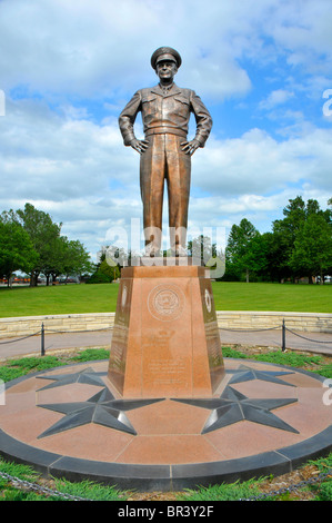 Dwight D Eisenhower Champion des Friedens Statue Abiliene Kansas Stockfoto