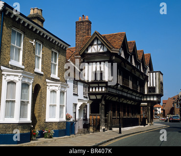 Tudor House Museum - mittelalterliche Gebäude ein Museum in der Stadt der Südküste von Southampton Stockfoto